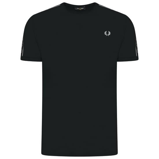 Fred Perry Men's Contrast Tape Ringer T-Shirt Black - Image 2