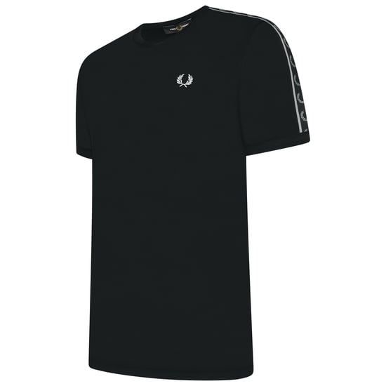 Fred Perry Men's Contrast Tape Ringer T-Shirt Black - Image 3