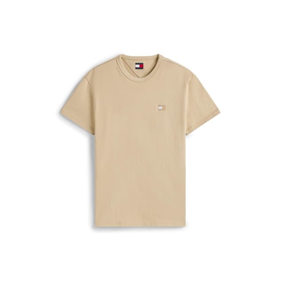 Tommy Jeans Heren Tonaal Badge T-shirt (Beige) - Image 1