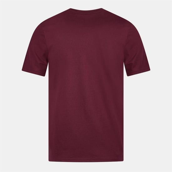 Lyle & Scott Mens Logo Cotton T-Shirt (Burgundy) - Image 2