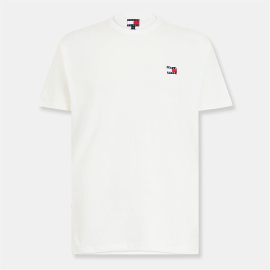 Tommy Jeans Heren Tonaal Badge T-shirt (Ecru) - Image 1