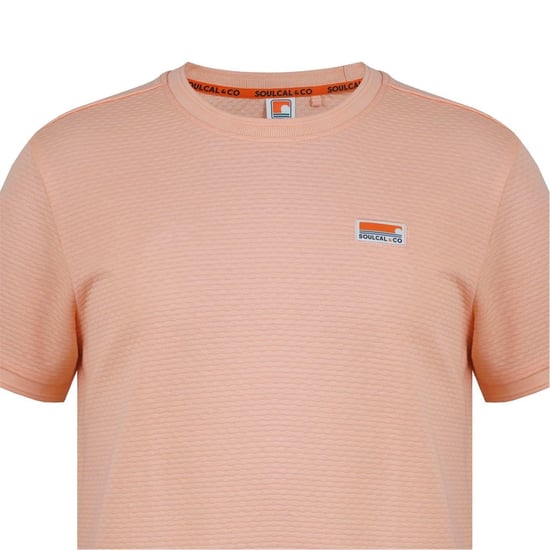SoulCal Set med T-shirt med rund hals och shorts för män (Persika) - Image 4