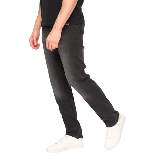 Duck and Cover Mens Elix Cotton Denim Straight Leg Jeans (Black) - Image 3