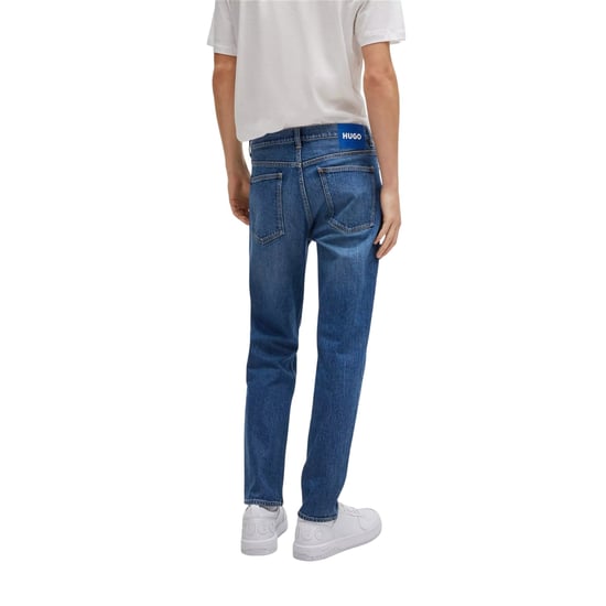 Hugo Boss Brody katoenen herenjeans met rechte pijpen (Marine) - Image 2