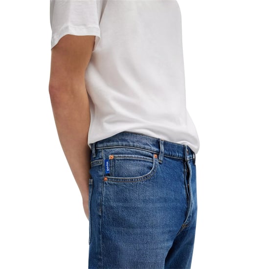 Hugo Boss Brody katoenen herenjeans met rechte pijpen (Marine) - Image 3