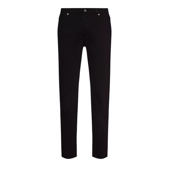 Hugo Boss Brody katoenen herenjeans met rechte pijpen (Zwart) - Image 1
