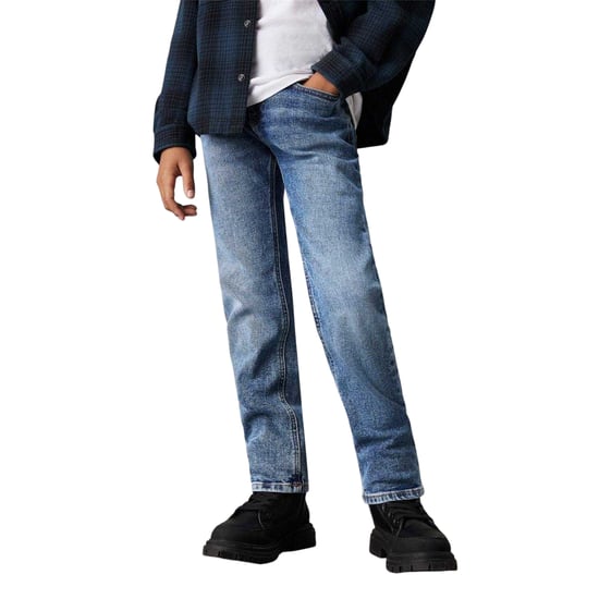 Calvin Klein Jeans voor jongens met 5 zakken en rechte pijpen (Blauw) - Image 1