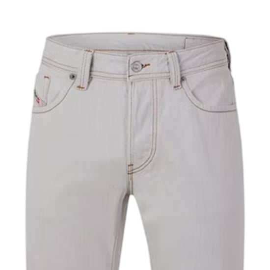 Diesel Markee-herenbroek van katoenen denim (Helder wit) - Image 3