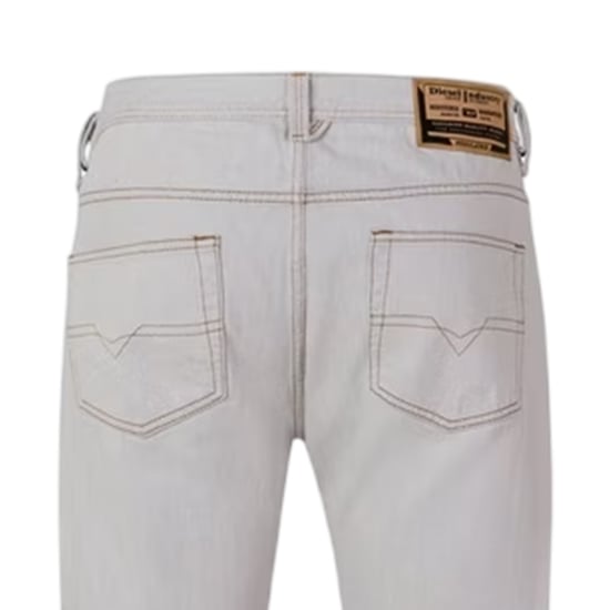 Diesel Markee-herenbroek van katoenen denim (Helder wit) - Image 4