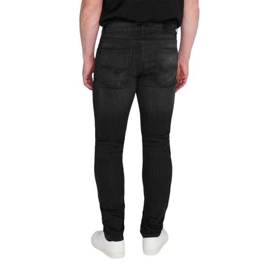 Lee Cooper Effen slim-fit denimjeans voor heren (Zwart) - Image 3