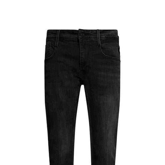 Replay Anbass gewassen slim-fit herenjeans (Zwart) - Image 4