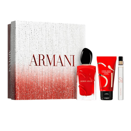 Armani Si Passione Eau de Parfum Women's Gift Set Spray (100ml) with 50ml Body Milk and 10ml EDP - Image 1