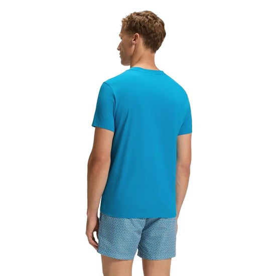 Boss Heren-T-shirt met korte mouwen en logo (Turquoise/Aqua) - Image 3