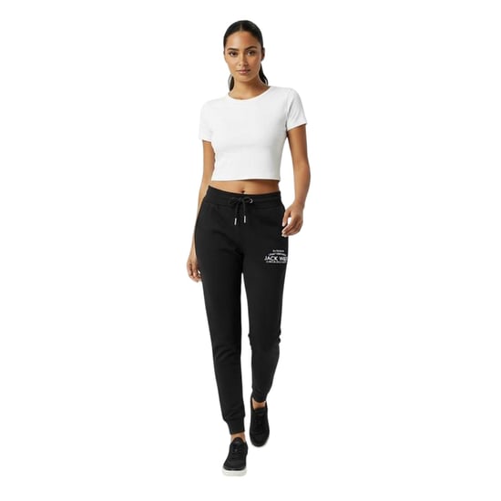 Jack Wills Womens/Ladies Hunston Polycotton Joggers (Black) - Image 1