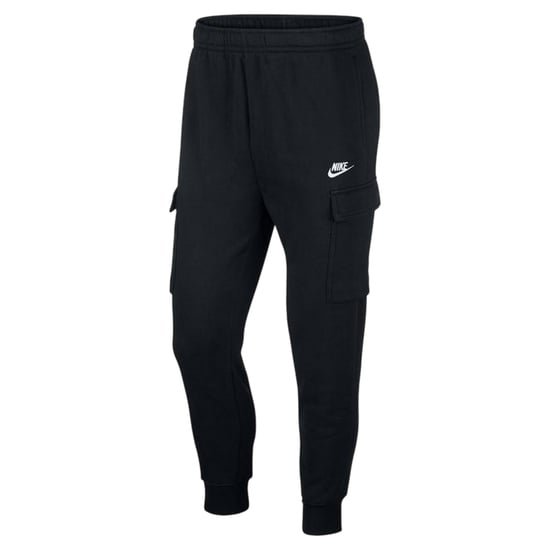 Nike Heren sportkleding: Club Cargo-joggingbroek (Zwart/Wit) - Image 2