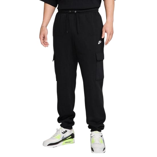 Nike Heren sportkleding: Club Cargo-joggingbroek (Zwart/Wit) - Image 5