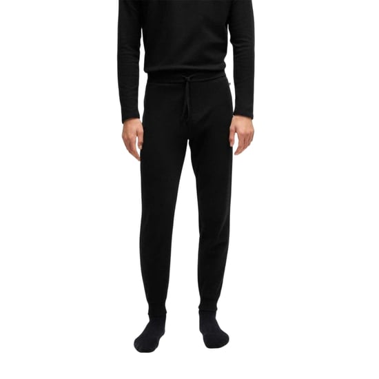 Boss Joggingbroek voor heren van wafelbreisel (Zwart) - Image 5
