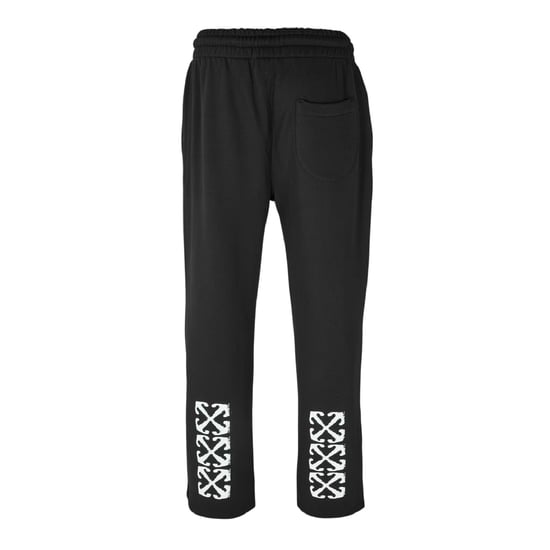 Off-White Mens Arrow Logo Straight Sweatpants (Black/White) - Image 2