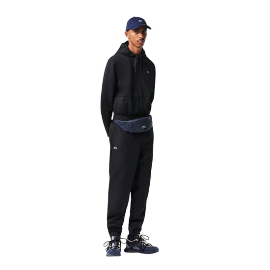 Lacoste Taffeta trainingsbroek met logo voor heren (Zwart) - Image 1