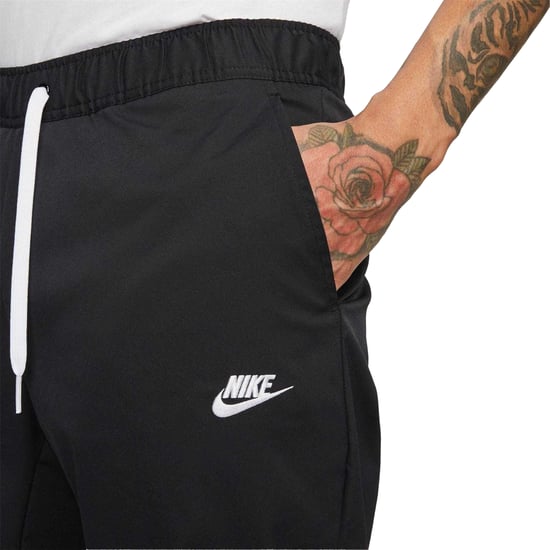 Nike Trainingsbroek voor heren met taps toelopende pijpen (Zwart, Wit) - Image 3
