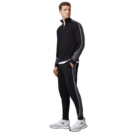 Boss Trainingsbroek voor heren met streep aan de zijkant (Zwart) - Image 1