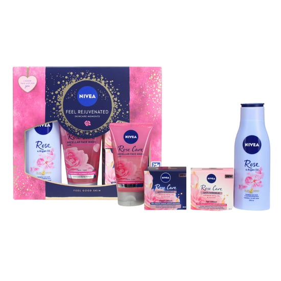 Nivea Feel Rejuvenated 4pc Gift Set (50ml Day Cream + 50ml Night Cream + 150ml Face Wash + 200ml Lotion) - Image 1