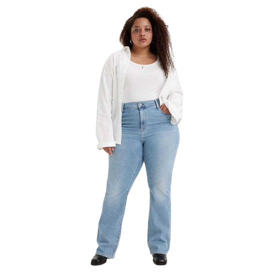 Levis Damesjeans 725 met hoge taille en bootcut-pasvorm (Lichtblauw) - Image 1