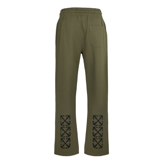 Off-White Mens Arrow Logo Straight Sweatpants (Moss/Black) - Image 2