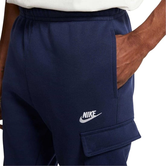 Nike Heren sportkleding: Club Cargo-joggingbroek (Marine / Wit) - Image 4