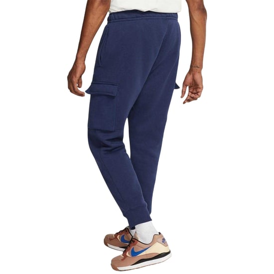 Nike Heren sportkleding: Club Cargo-joggingbroek (Marine / Wit) - Image 5