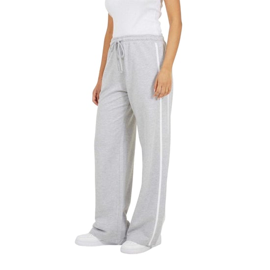 Brave Soul Womens/Ladies Striped Joggers (Grey/White) - Image 2