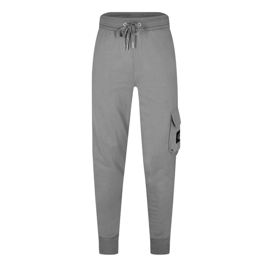 Calvin Klein Mens Patch Tracksuit Bottoms (Grey) - Image 1