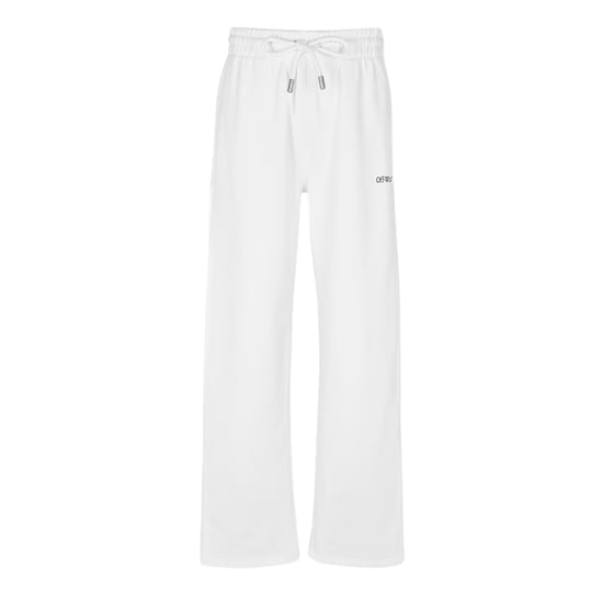 Off-White Mens Arrow Logo Straight Sweatpants (White/Black) - Image 1