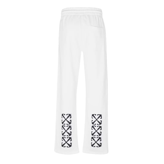 Off-White Mens Arrow Logo Straight Sweatpants (White/Black) - Image 2