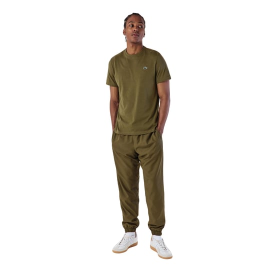 Lacoste Taffeta trainingsbroek met logo voor heren (Olijfgroen) - Image 1