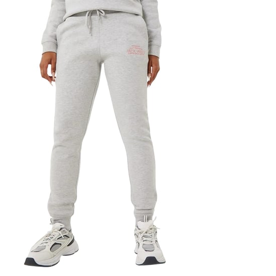 Jack Wills Womens/Ladies Hunston Polycotton Joggers (Grey Marl) - Image 2