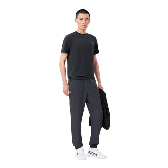 Lacoste Taffeta trainingsbroek met logo voor heren (Grafietgrijs) - Image 1
