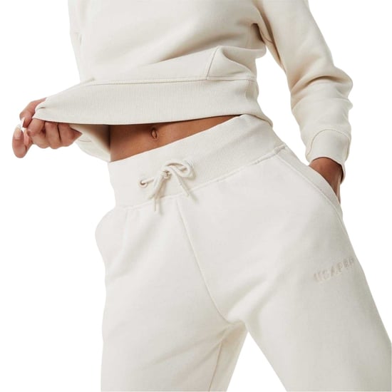 USA Pro Dames/Dames Katoenblend Verstelbare Taille Klassieke Joggers (Crème) - Image 4