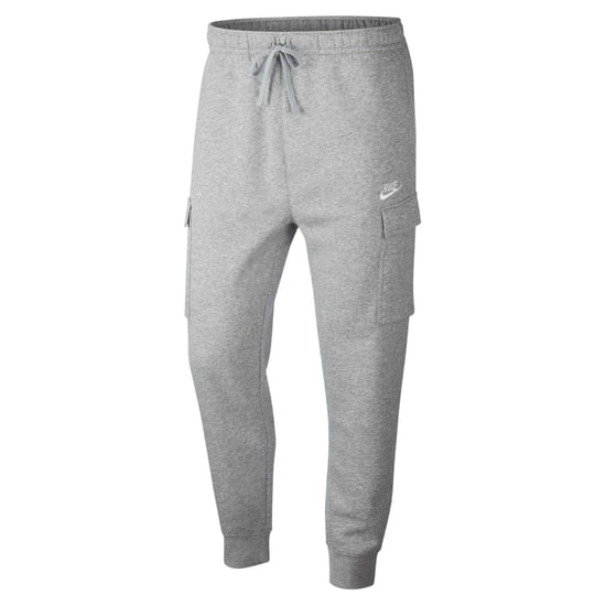 Nike Heren sportkleding: Club Cargo-joggingbroek (Donkergrijs/Wit) - Image 2
