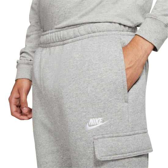 Nike Heren sportkleding: Club Cargo-joggingbroek (Donkergrijs/Wit) - Image 4