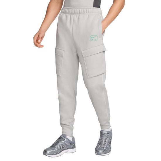 Nike Air Fleece-cargojoggingbroek voor heren (Grijs/Wit) - Image 1