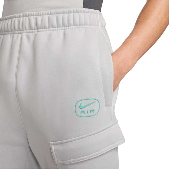 Nike Air Fleece-cargojoggingbroek voor heren (Grijs/Wit) - Image 4