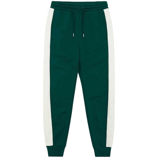 Nicce Mens Mercury Jogging Bottoms (Green/White) - Image 2