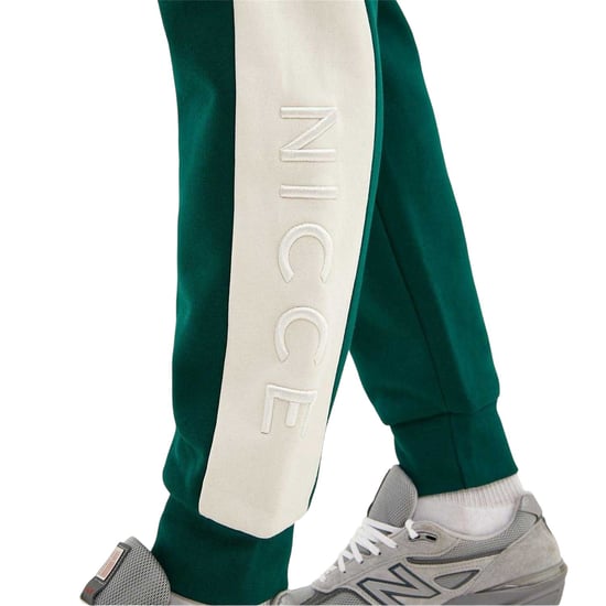Nicce Mens Mercury Jogging Bottoms (Green/White) - Image 5
