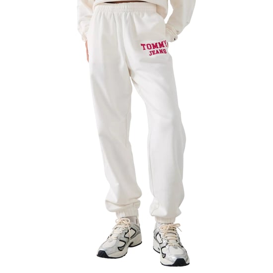 Tommy Jeans Joggingbyxor i standardmodell för damer/kvinnor i Varsity-stil (Vit) - Image 2