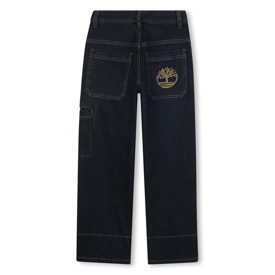Timberland Boys Carpenter Relaxed Fit Cargo Jeans (Denim Blue) - Image 3