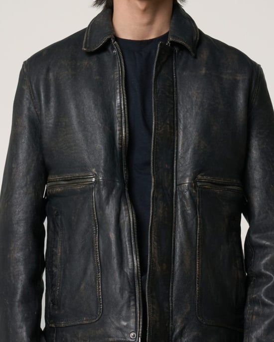 Real Leather Jacket - Image 4