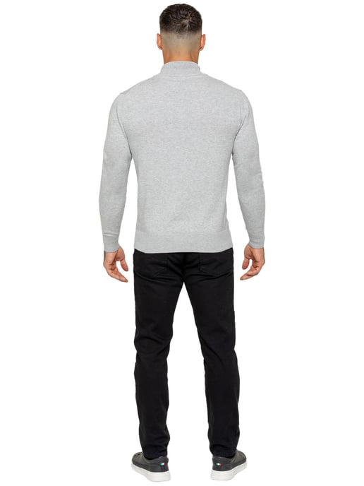Enzo Milano | Mens Half Zip Knit Jumper - Image 5