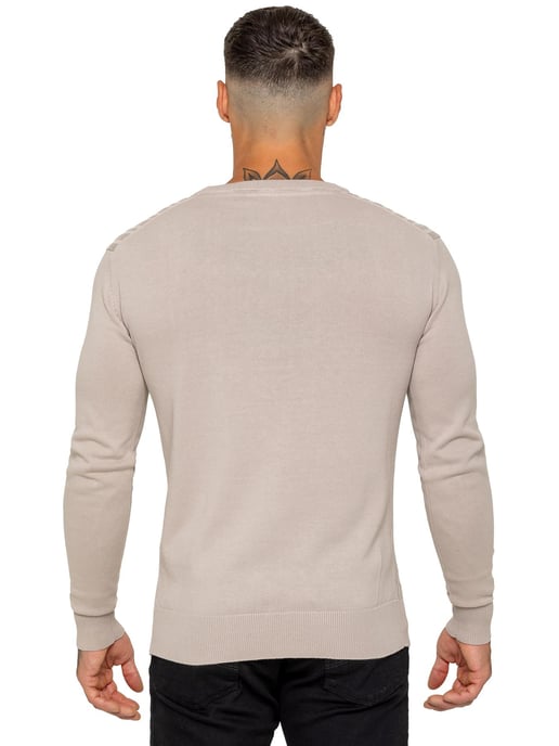 Enzo Milano | Mens Cable Knit Jumper - Image 4