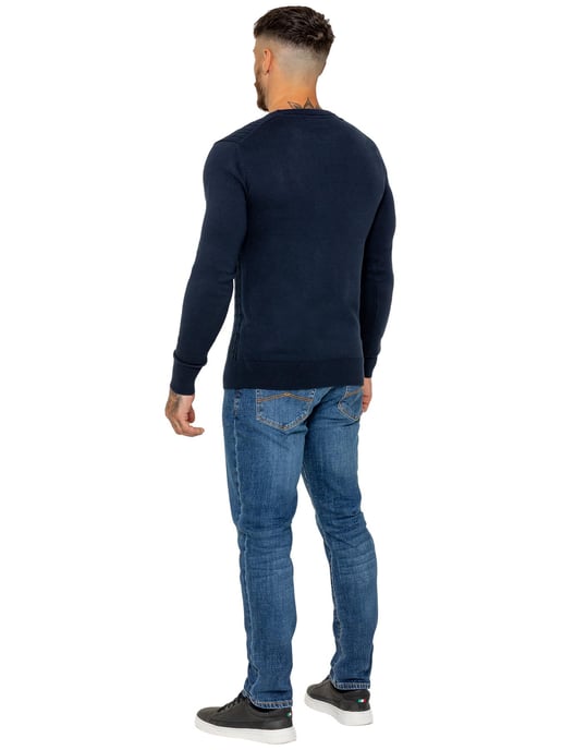 Enzo Milano | Mens Cable Knit Jumper - Image 5